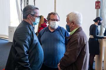 Brindis navideño del Cabildo con los medios de comunicación de Gran Canaria/TA y Acfi Press.